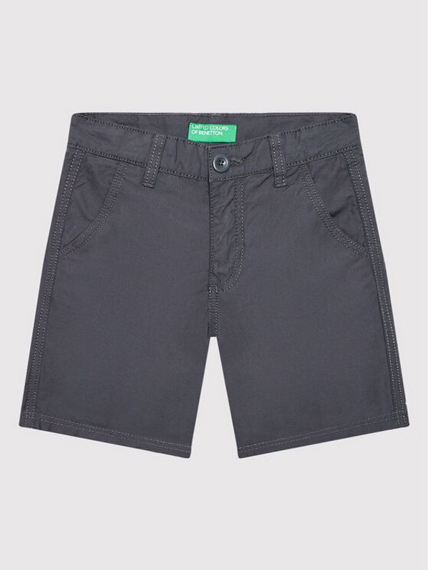 United Colors Of Benetton United Colors Of Benetton Шорти от плат 4AC759270 Сив Regular Fit