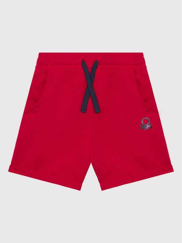 United Colors Of Benetton United Colors Of Benetton Спортни шорти 3J68I0638 Червен Regular Fit