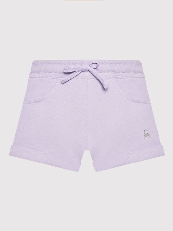United Colors Of Benetton United Colors Of Benetton Спортни шорти 3J68I0973 Виолетов Regular Fit