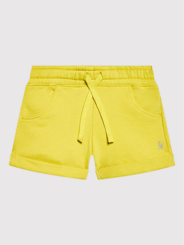 United Colors Of Benetton United Colors Of Benetton Спортни шорти 3J68I0973 Жълт Regular Fit
