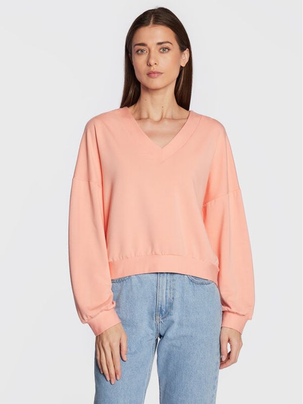 United Colors Of Benetton United Colors Of Benetton Суитшърт 30RAD400K Оранжев Relaxed Fit