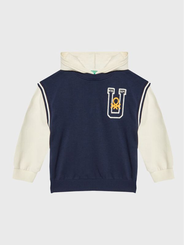 United Colors Of Benetton United Colors Of Benetton Суитшърт 30UNC201L Тъмносин Regular Fit