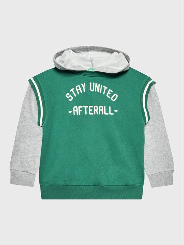 United Colors Of Benetton United Colors Of Benetton Суитшърт 30UNC201L Зелен Regular Fit