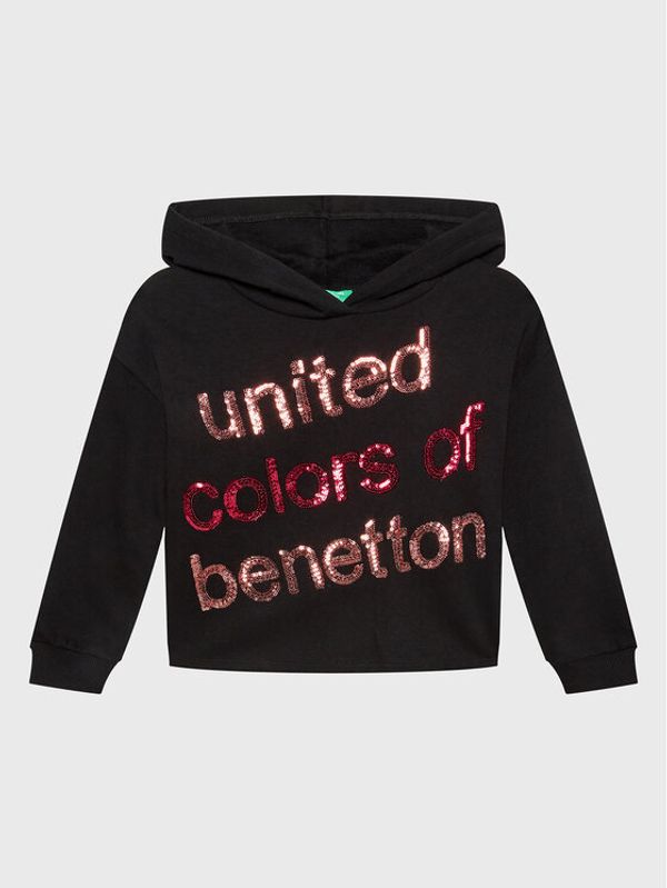 United Colors Of Benetton United Colors Of Benetton Суитшърт 35TMC201N Черен Regular Fit