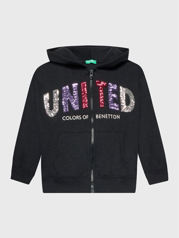 United Colors Of Benetton United Colors Of Benetton Суитшърт 35TMC501I Черен Regular Fit