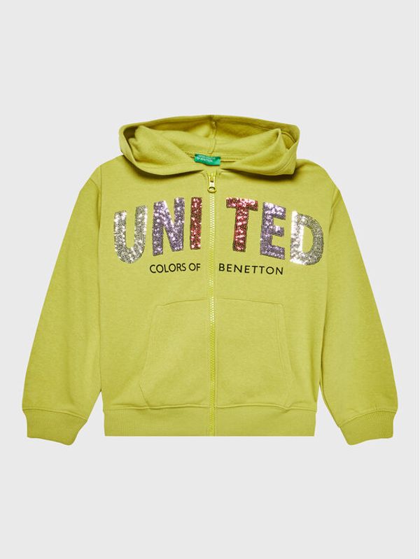 United Colors Of Benetton United Colors Of Benetton Суитшърт 35TMC501I Зелен Regular Fit