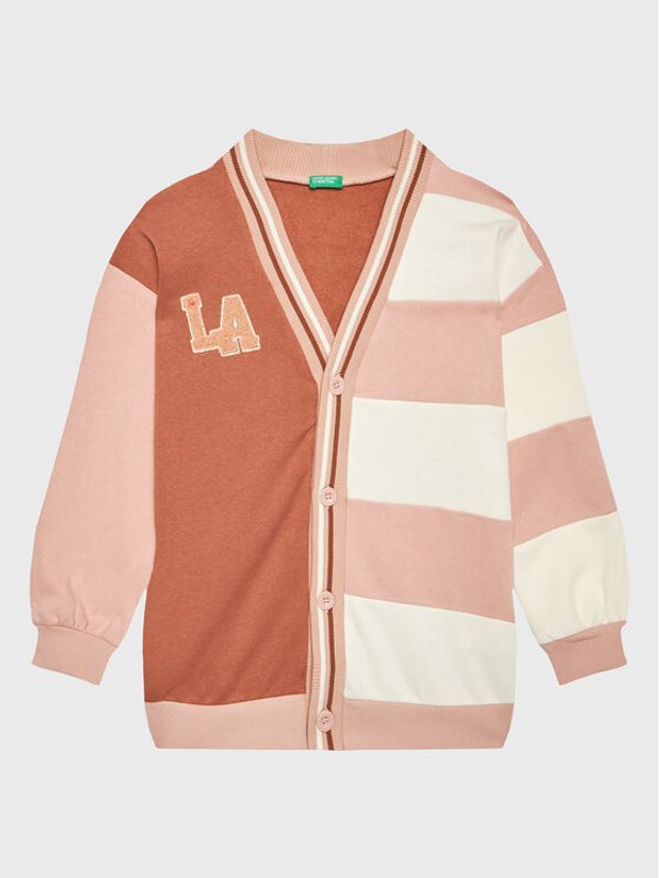 United Colors Of Benetton United Colors Of Benetton Суитшърт 35TMC600A Розов Loose Fit