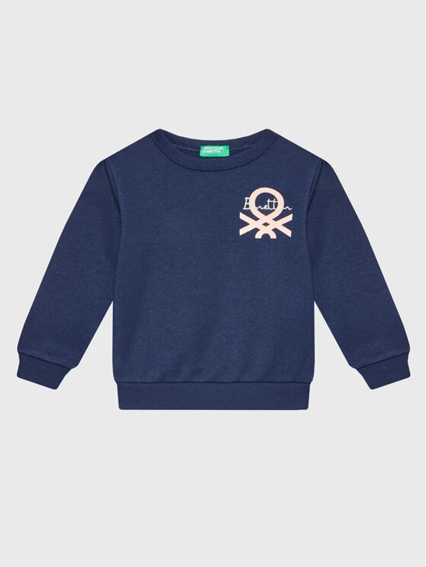 United Colors Of Benetton United Colors Of Benetton Суитшърт 35TMG105T Тъмносин Regular Fit