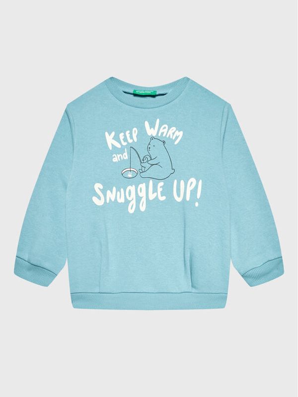 United Colors Of Benetton United Colors Of Benetton Суитшърт 35TMG105Z Син Regular Fit