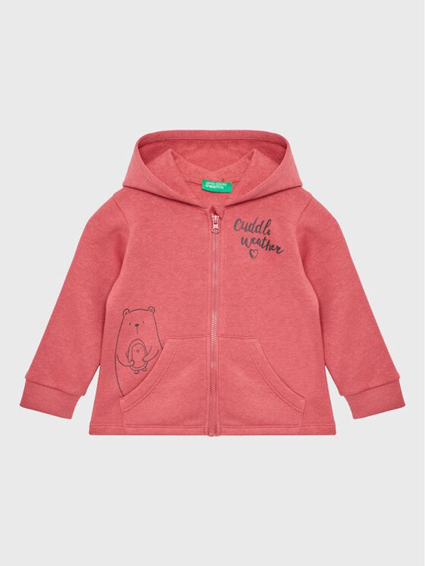 United Colors Of Benetton United Colors Of Benetton Суитшърт 35TMG501I Розов Regular Fit