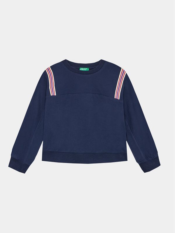 United Colors Of Benetton United Colors Of Benetton Суитшърт 36FPC10E7 Тъмносин Loose Fit