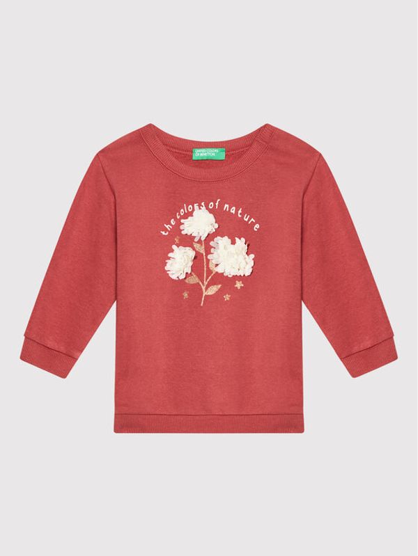 United Colors Of Benetton United Colors Of Benetton Суитшърт 39M2C15FH Бордо Regular Fit