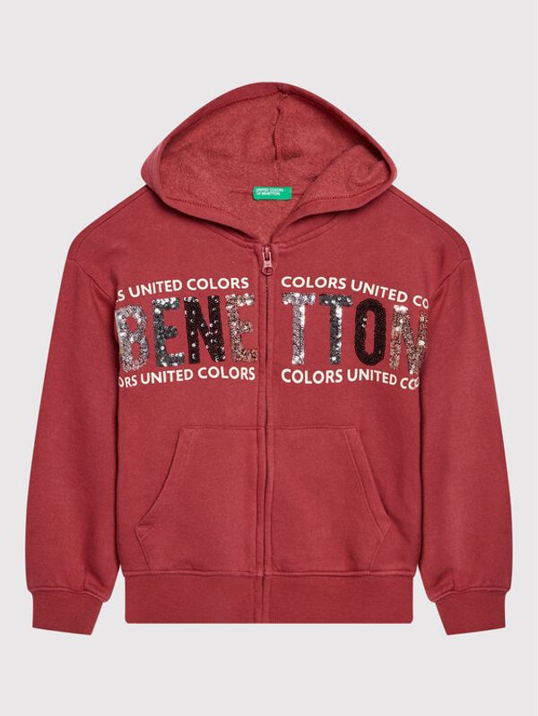 United Colors Of Benetton United Colors Of Benetton Суитшърт 39M2C5996 Бордо Regular Fit