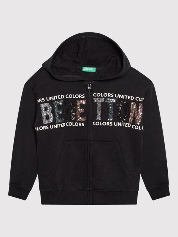 United Colors Of Benetton United Colors Of Benetton Суитшърт 39M2C5996 Черен Regular Fit