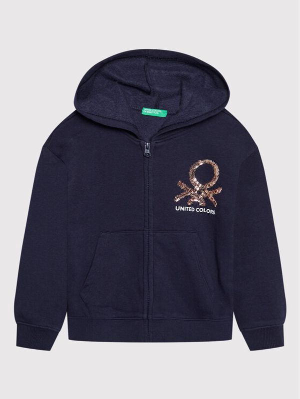 United Colors Of Benetton United Colors Of Benetton Суитшърт 39M2C5996 Тъмносин Regular Fit