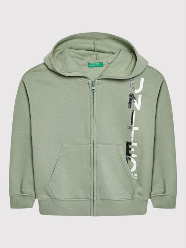 United Colors Of Benetton United Colors Of Benetton Суитшърт 39M2C5996 Зелен Regular Fit