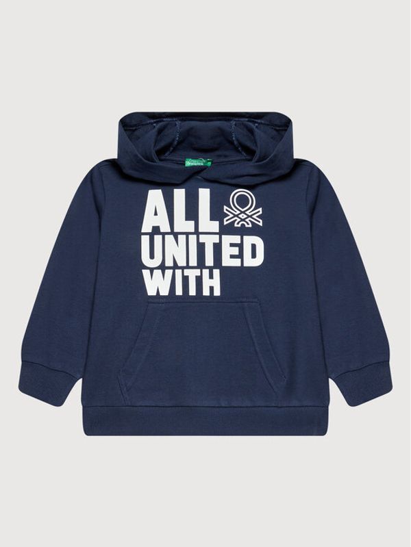 United Colors Of Benetton United Colors Of Benetton Суитшърт 3BC1C2262 Тъмносин Regular Fit