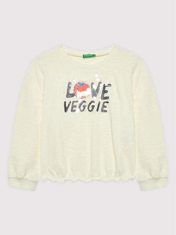 United Colors Of Benetton United Colors Of Benetton Суитшърт 3BGUC102Q Бежов Relaxed Fit