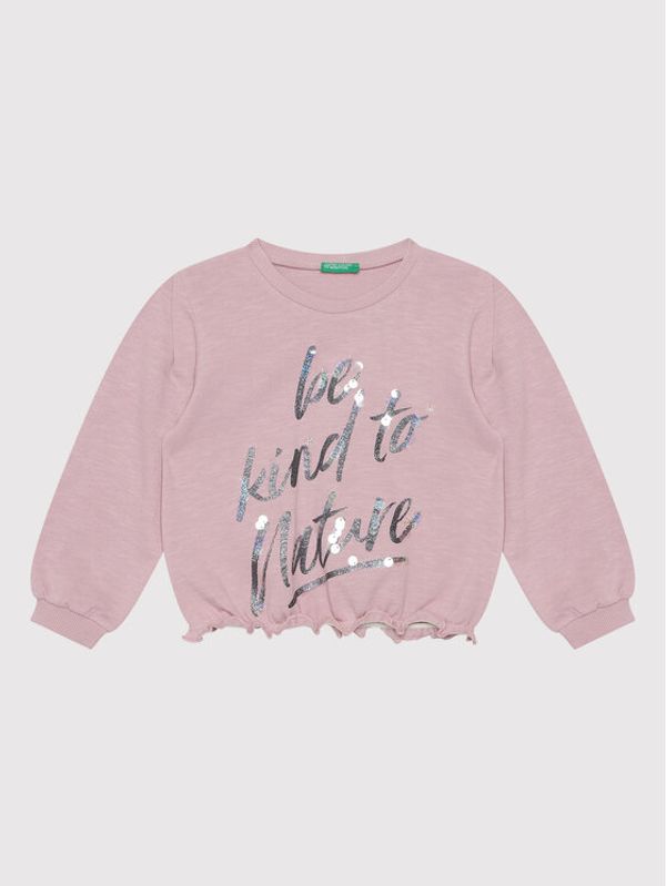 United Colors Of Benetton United Colors Of Benetton Суитшърт 3BGUC102Q Виолетов Relaxed Fit