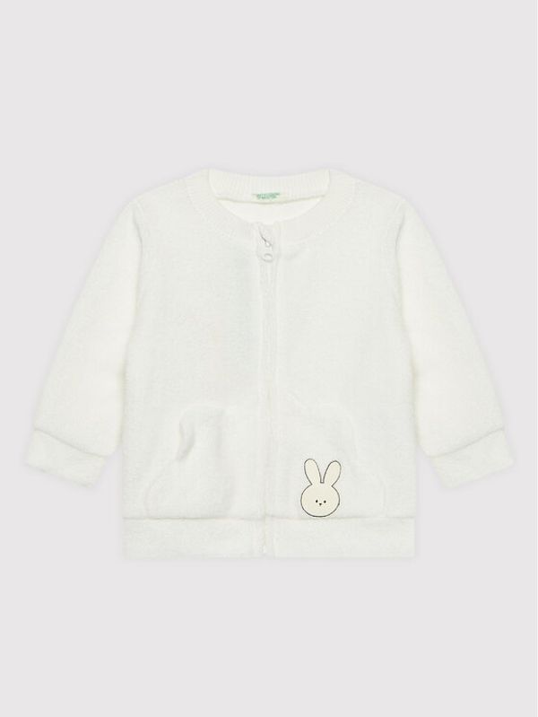 United Colors Of Benetton United Colors Of Benetton Суитшърт 3CEDA5002 Бял Regular Fit