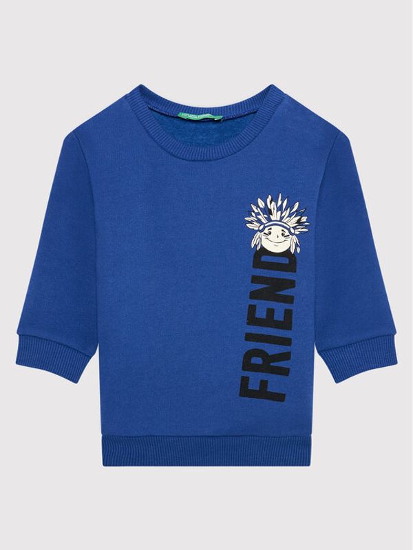 United Colors Of Benetton United Colors Of Benetton Суитшърт 3EB5C15FD Тъмносин Regular Fit