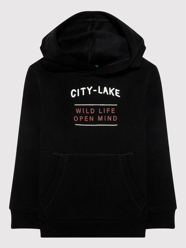 United Colors Of Benetton United Colors Of Benetton Суитшърт 3EB5C2287 Черен Regular Fit