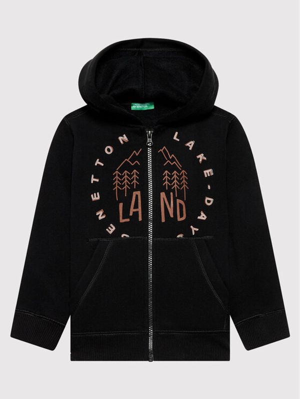 United Colors Of Benetton United Colors Of Benetton Суитшърт 3EB5C5993 Черен Regular Fit