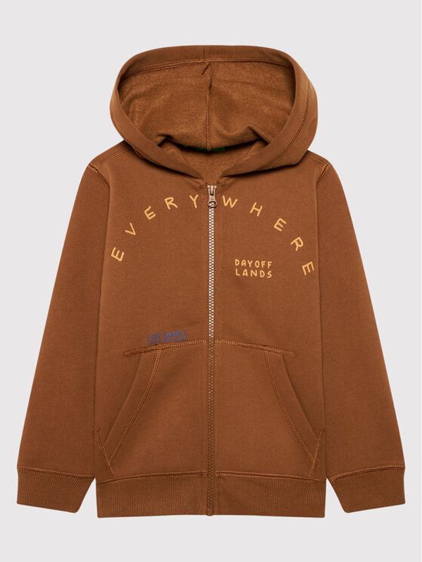 United Colors Of Benetton United Colors Of Benetton Суитшърт 3EB5C5993 Кафяв Regular Fit