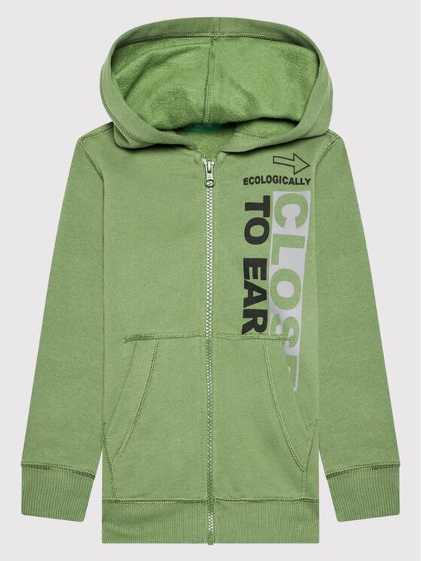 United Colors Of Benetton United Colors Of Benetton Суитшърт 3EB5C5993 Зелен Regular Fit