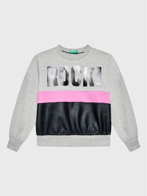 United Colors Of Benetton United Colors Of Benetton Суитшърт 3F60C106P Сив Regular Fit