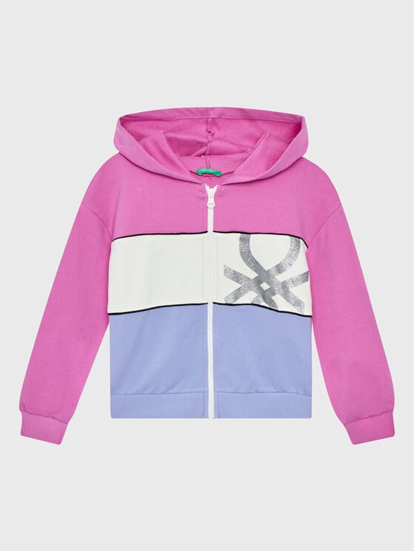 United Colors Of Benetton United Colors Of Benetton Суитшърт 3GNSC501C Розов Regular Fit