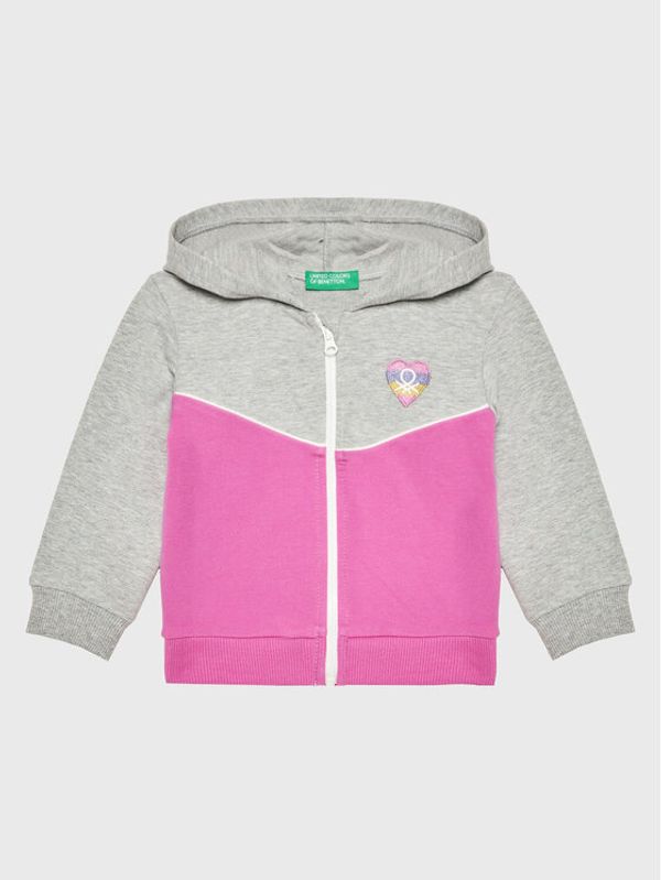 United Colors Of Benetton United Colors Of Benetton Суитшърт 3GNSG501M Сив Regular Fit