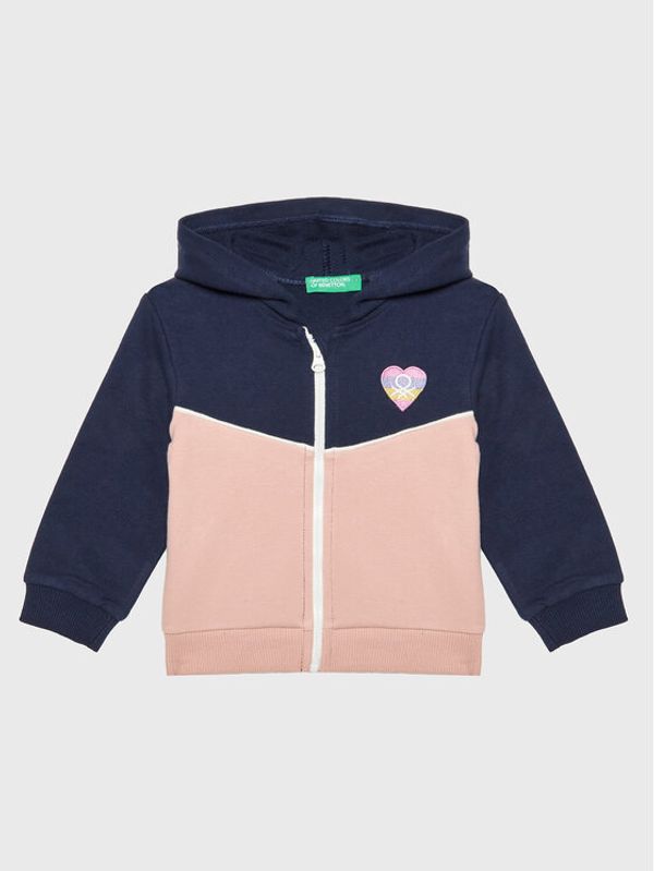 United Colors Of Benetton United Colors Of Benetton Суитшърт 3GNSG501M Тъмносин Regular Fit