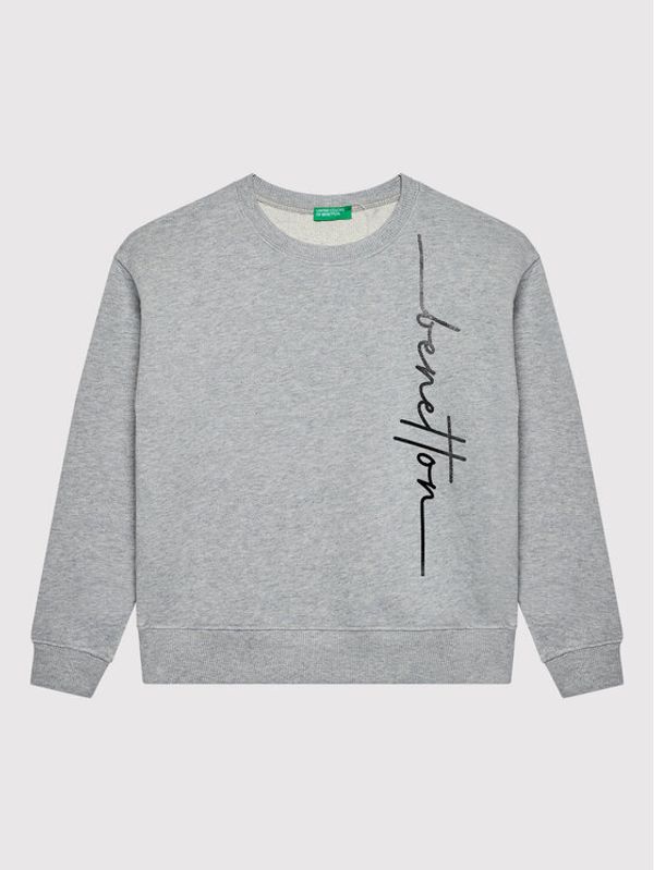 United Colors Of Benetton United Colors Of Benetton Суитшърт 3J68C101O Сив Regular Fit