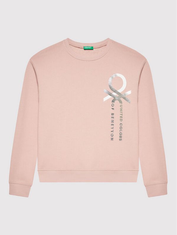 United Colors Of Benetton United Colors Of Benetton Суитшърт 3J68C105N Розов Modern Fit