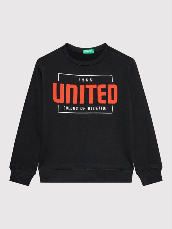 United Colors Of Benetton United Colors Of Benetton Суитшърт 3J68C105R Черен Regular Fit
