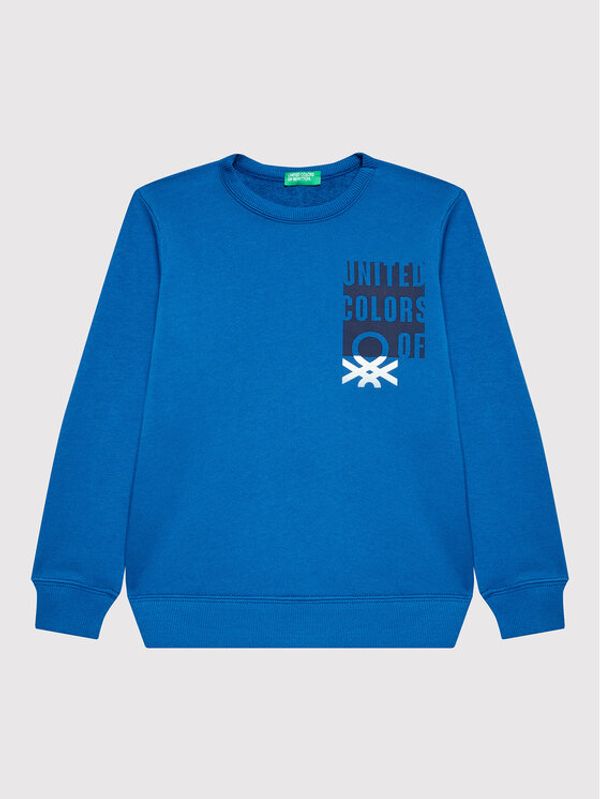 United Colors Of Benetton United Colors Of Benetton Суитшърт 3J68C105R Син Regular Fit