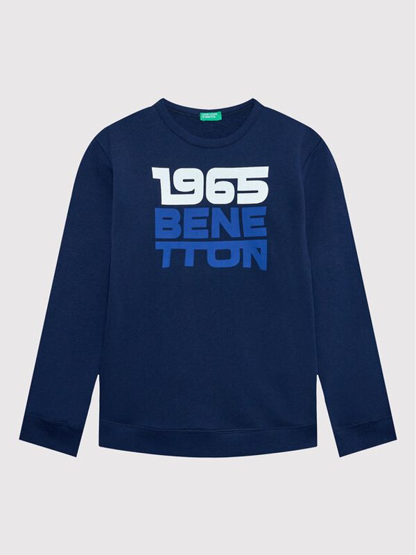 United Colors Of Benetton United Colors Of Benetton Суитшърт 3J68C105R Тъмносин Regular Fit