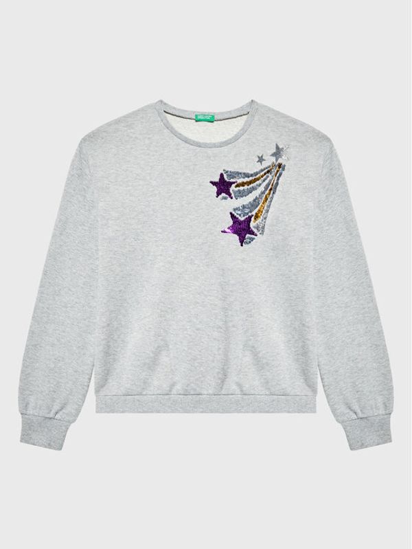 United Colors Of Benetton United Colors Of Benetton Суитшърт 3J68C107E Сив Regular Fit