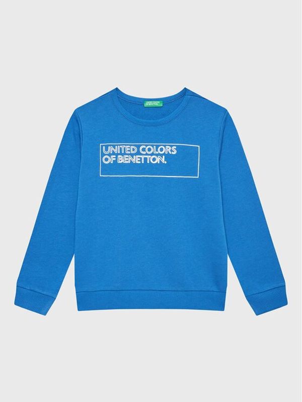 United Colors Of Benetton United Colors Of Benetton Суитшърт 3J68C109Z Син Regular Fit