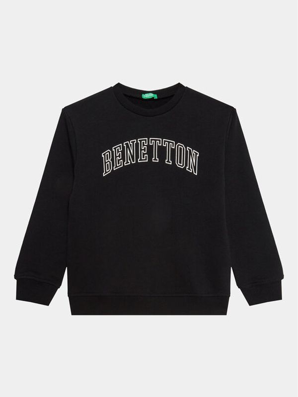 United Colors Of Benetton United Colors Of Benetton Суитшърт 3J68C10D4 Черен Regular Fit