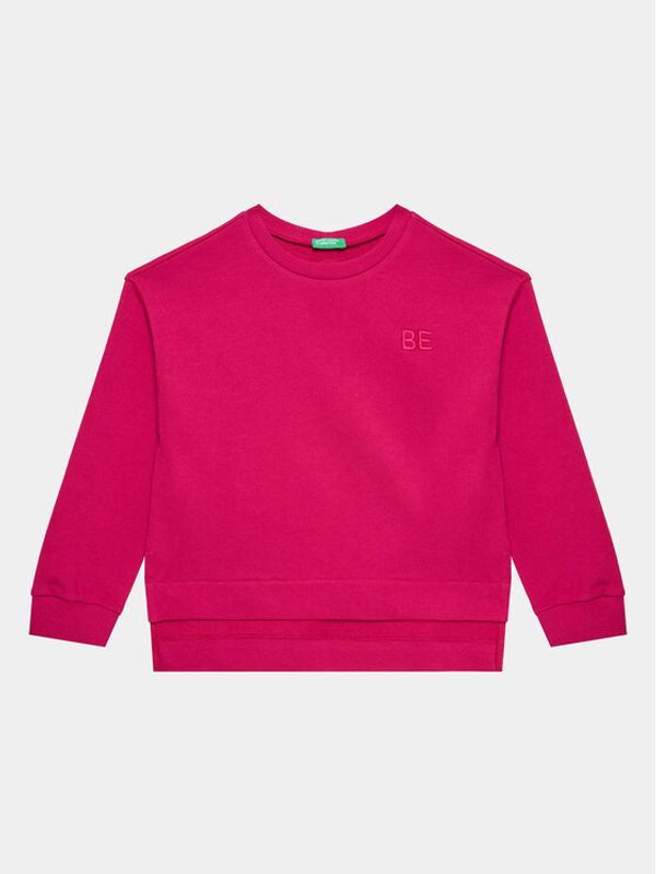 United Colors Of Benetton United Colors Of Benetton Суитшърт 3J68C10E1 Розов Relaxed Fit