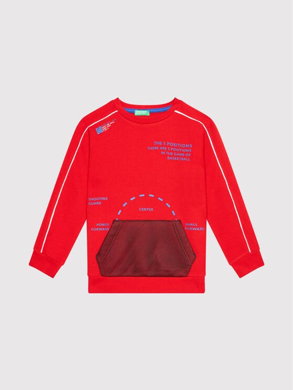 United Colors Of Benetton United Colors Of Benetton Суитшърт 3J68C153N Червен Regular Fit