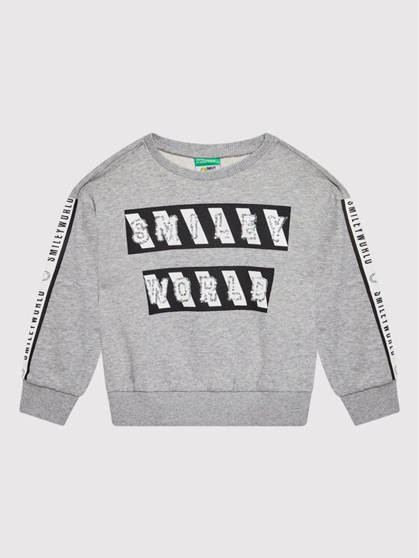 United Colors Of Benetton United Colors Of Benetton Суитшърт 3J68C15DX Сив Regular Fit