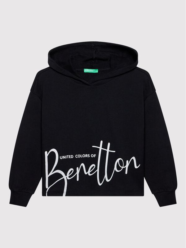 United Colors Of Benetton United Colors Of Benetton Суитшърт 3J68C200C Черен Boxy Fit