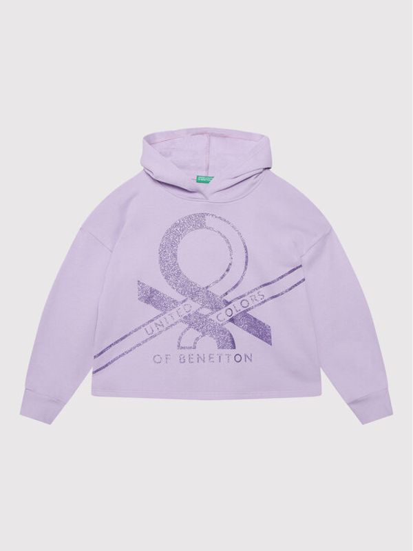 United Colors Of Benetton United Colors Of Benetton Суитшърт 3J68C200C Виолетов Regular Fit