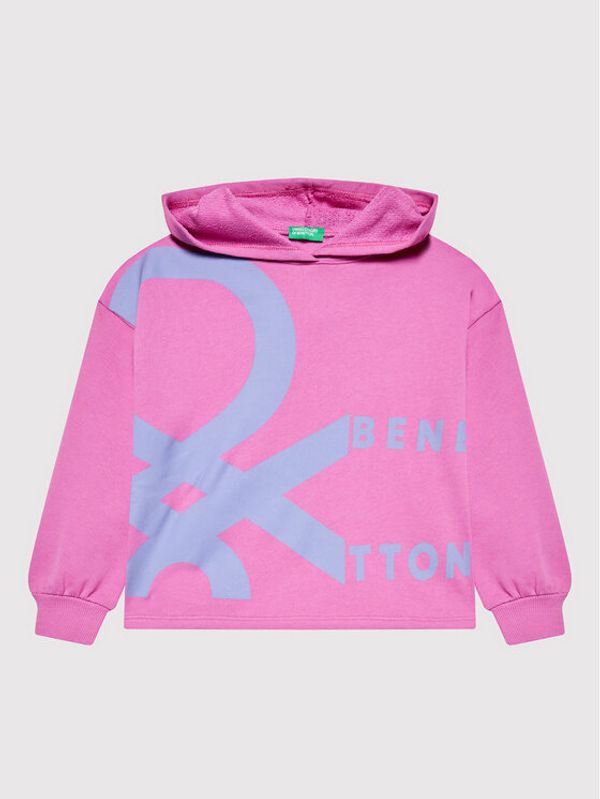 United Colors Of Benetton United Colors Of Benetton Суитшърт 3J68C200U Розов Boxy Fit