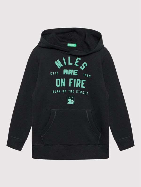 United Colors Of Benetton United Colors Of Benetton Суитшърт 3J68C200X Черен Regular Fit