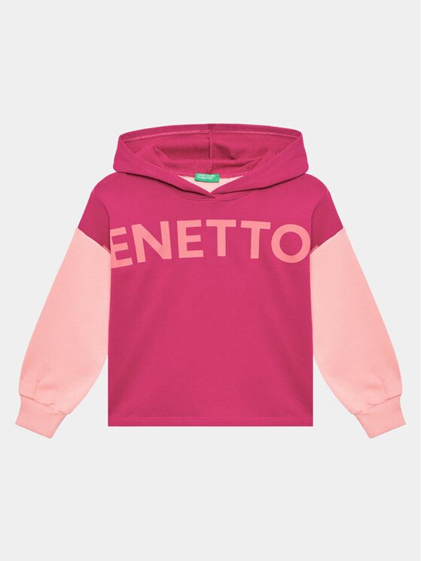 United Colors Of Benetton United Colors Of Benetton Суитшърт 3J68C202L Розов Regular Fit