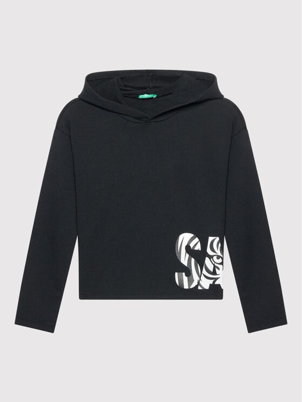 United Colors Of Benetton United Colors Of Benetton Суитшърт 3J68C2268 Черен Oversize